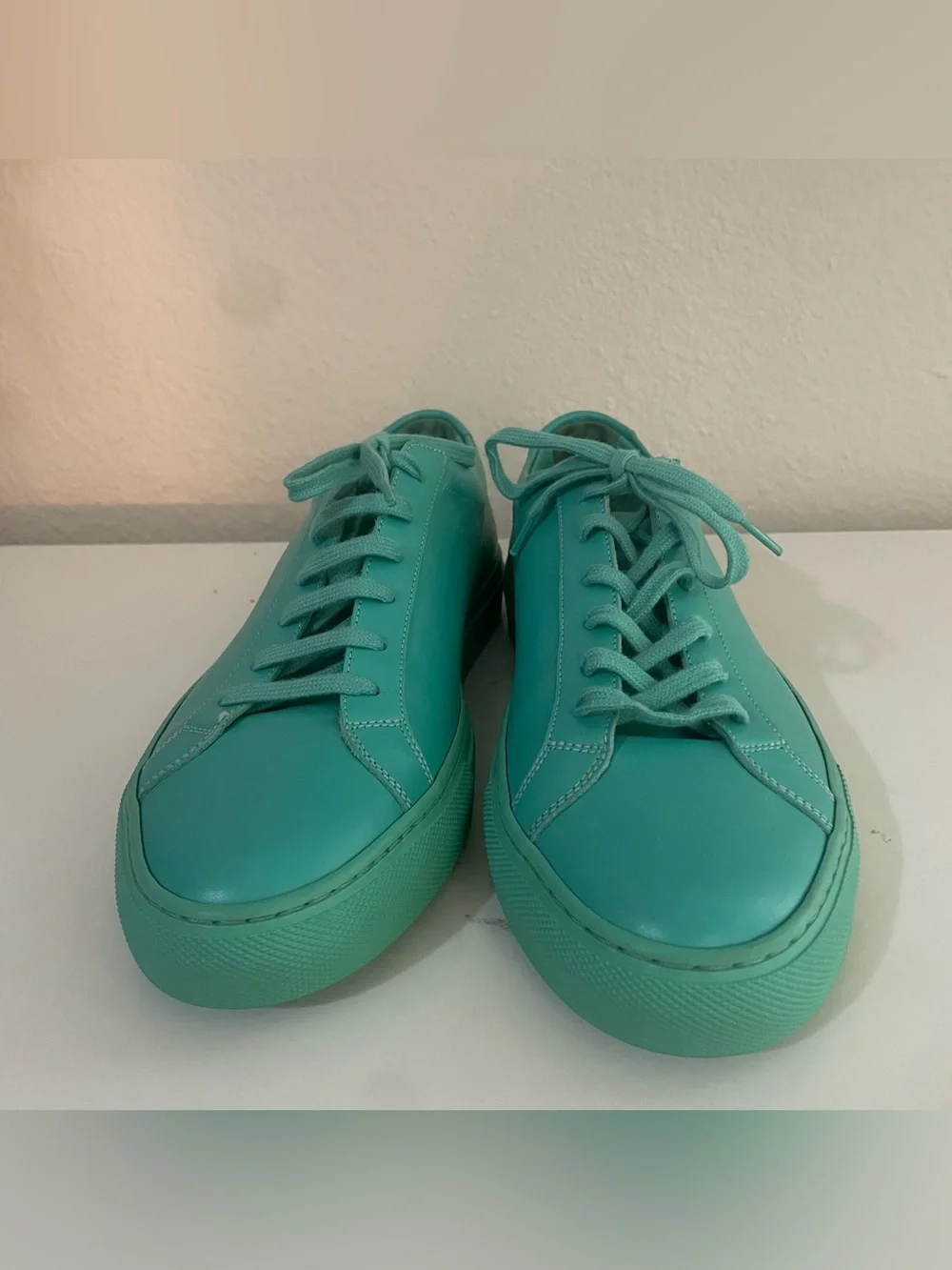 Common Projects Original Achilles Low in Rare Mint Turquoise Size 7